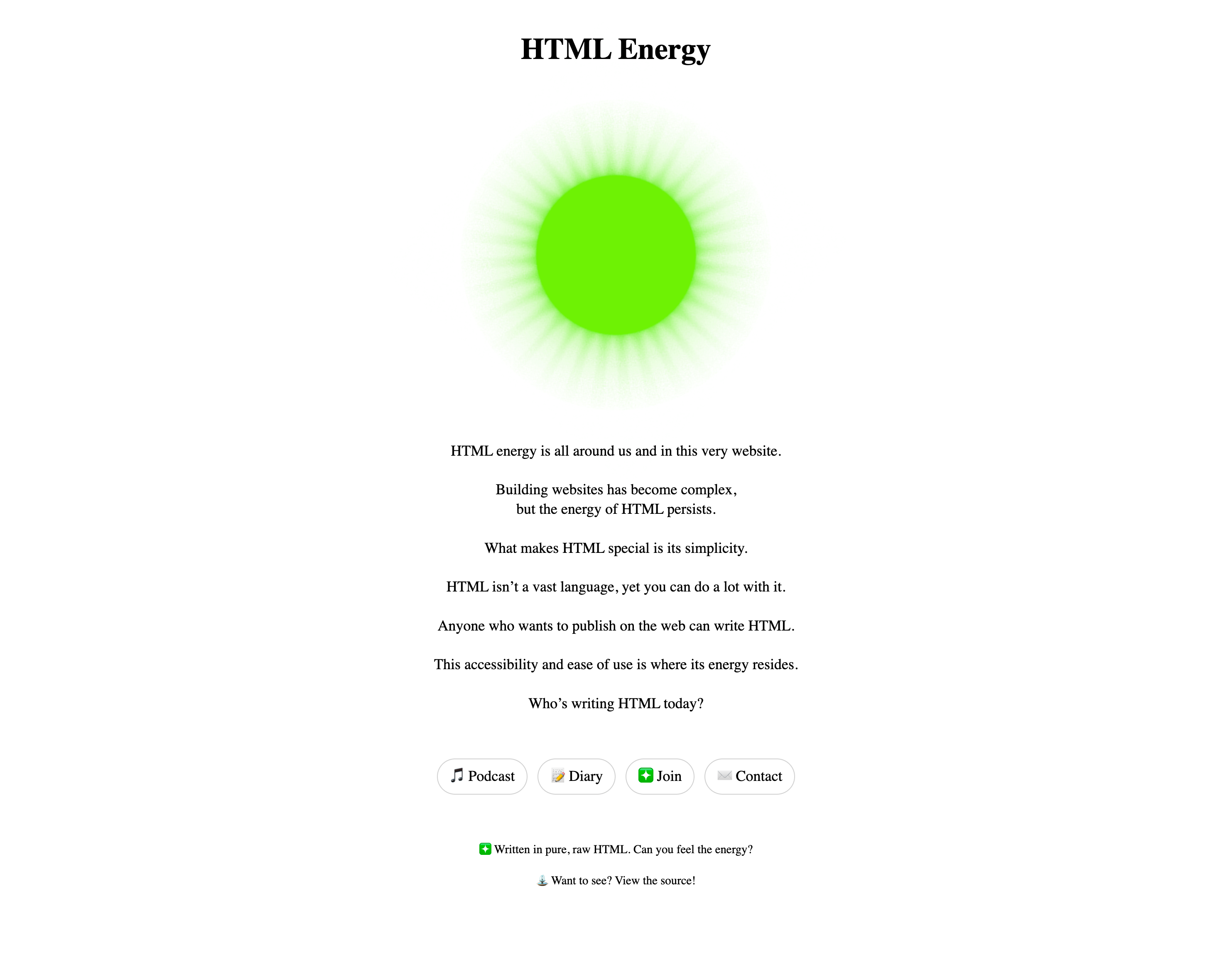 HTML Energy
