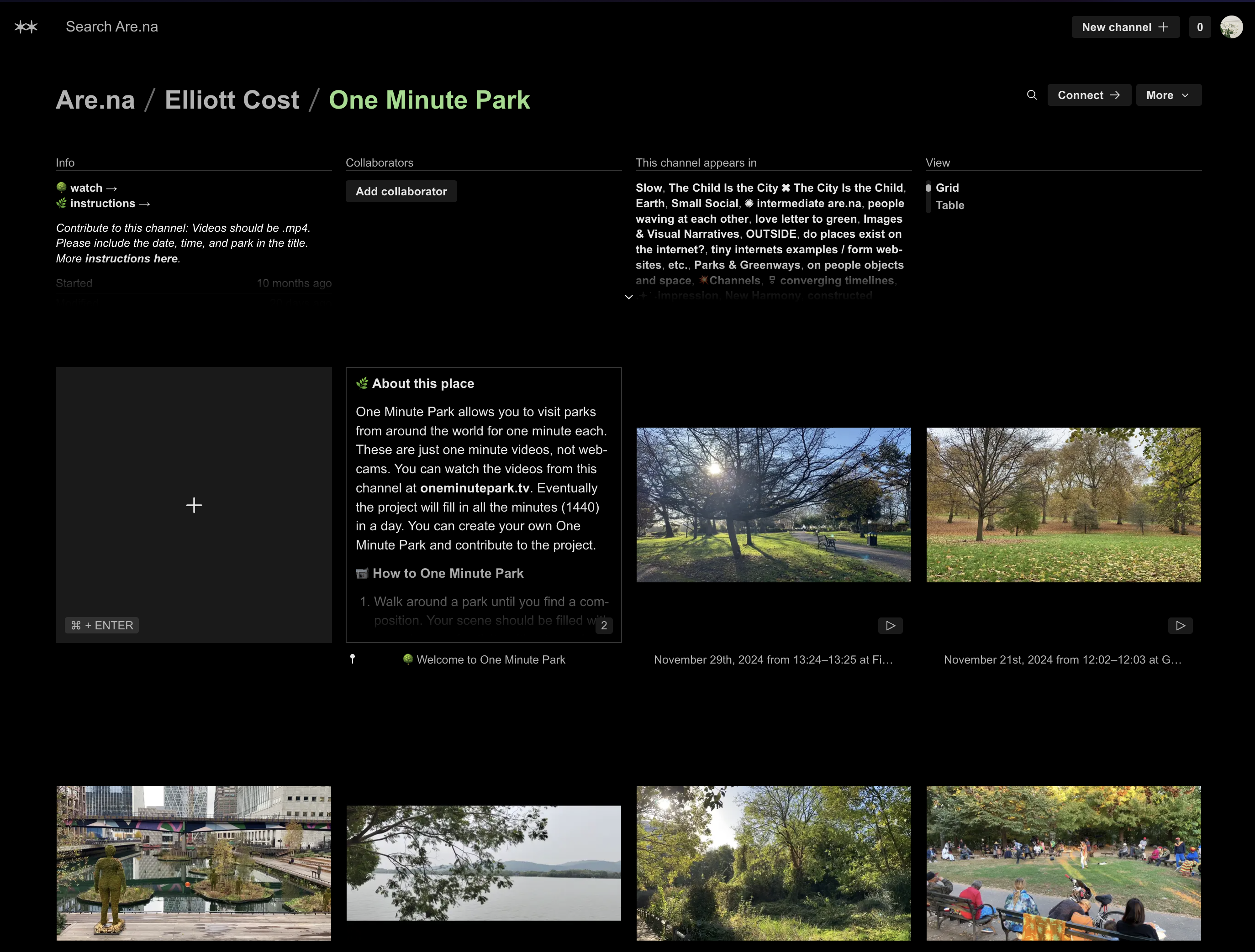 One Minute Park in 2024