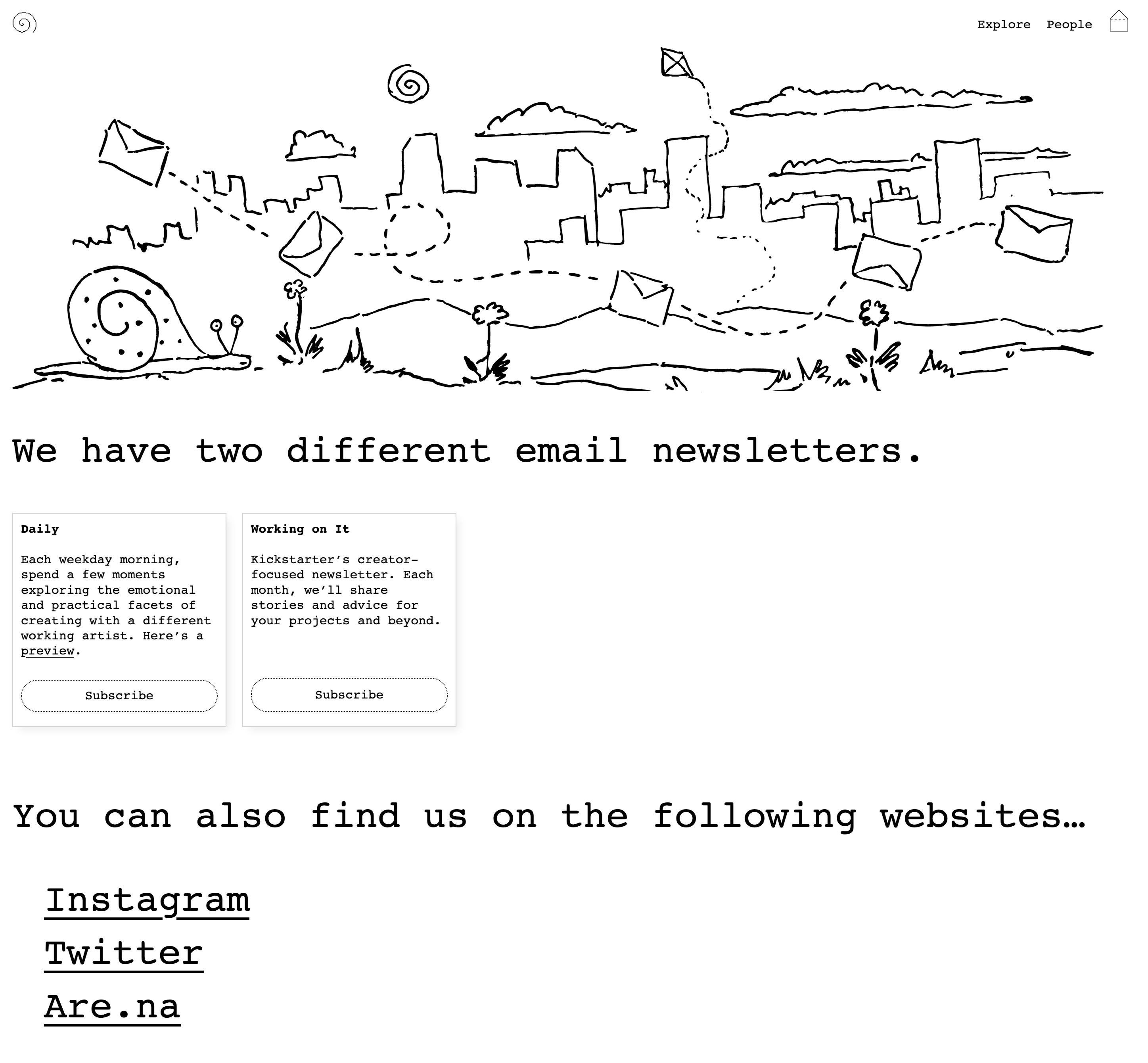 The Creative Independent's website